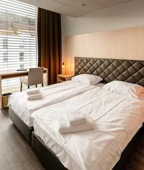 استوديو ديلوكس بسريرين منفصلين وسريرين مزدوجين بمطبخ لذوي الإعاقة، Hine Adon Apart Bern-Airport 1/1