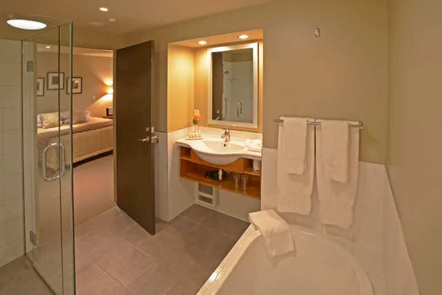 غرفة بسرير مزدوج أو سريرين منفصلين، Scenic Hotel Te Weheka 2/2