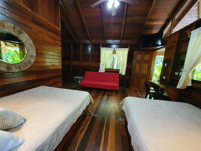 بنغل عائلي بسريرين مزدوجين بإطلالة على الحديقة، Cariblue Beach Jungle Resort 9/10