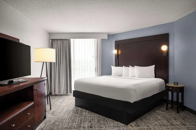 غرفة بسرير كينج بشرفة مع أريكة لذوي الإعاقة، Embassy Suites by Hilton Birmingham 7/10