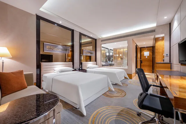غرفة ديلوكس بسريرين منفصلين، Sheraton Zhongshan 2/3