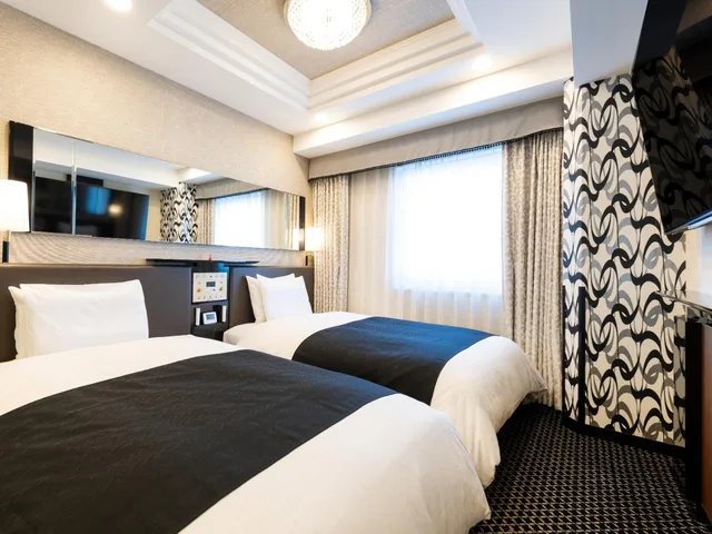 Semi Room, Deluxe, 2 Semi Double Beds، APA Hotel Namba Shinsaibashi Higashi 3/3