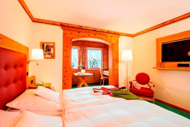 غرفة مفردة بسرير مزدوج، Parkhotel Wallgau 1/8