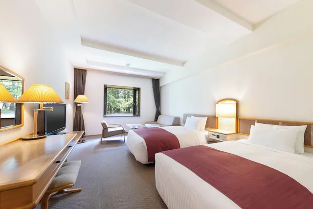 غرفة قياسية بسريرين منفصلين، Yatsugatake Kogen Lodge 1/2