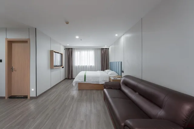 جناح سوبيريور بسرير كوين، Greentree Inn Shanghai Meilan Lake Hutai Road Express Hotel 2/2