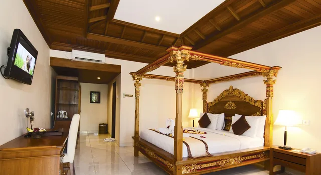 غرفة ديلوكس بسرير كينج بإطلالة على الحديقة، Bhuwana Ubud Hotel 6/10