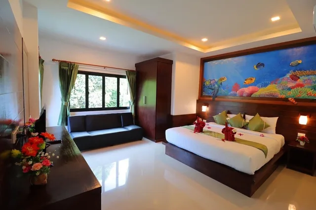 غرفة ديلوكس بسرير مزدوج بإطلالة على الحديقة، Peaceful Resort Koh Lanta 2/3