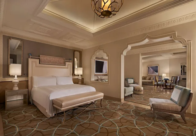 جناح بسرير كينج بإطلالة على البحر بغرفة نوم واحدة، Waldorf Astoria Ras Al Khaimah Hotel 2/8