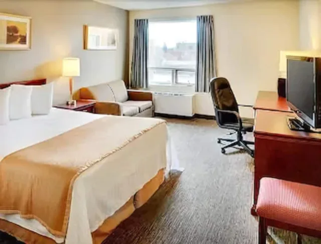 Room, Queen Bed, Sofa, Travelodge Hotel Sudbury 3/6