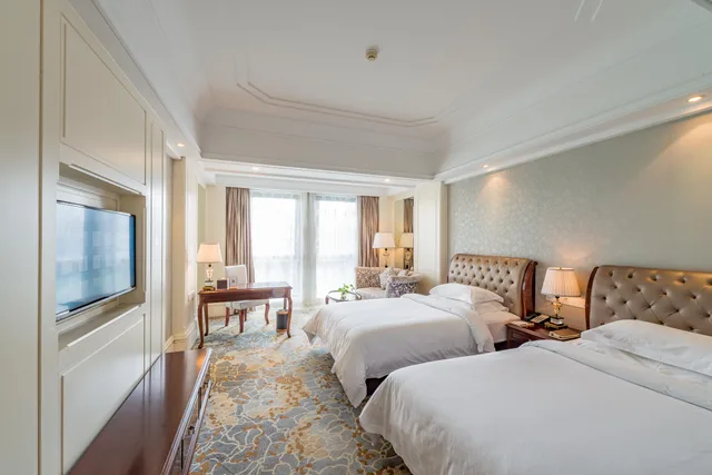 غرفة ديلوكس بسريرين منفصلين، Rezen Hotel Zhoushan Tairu 1/2