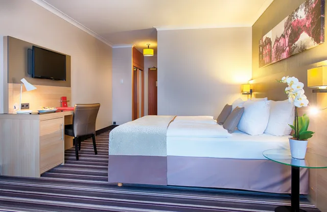 غرفة كومفورت بسرير كوين، Leonardo Hotel Dusseldorf Airport Ratingen 6/10
