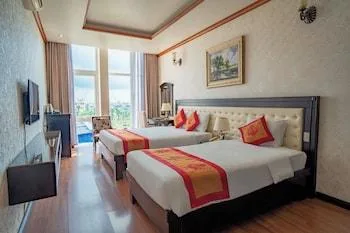 غرفة بانورامية بسرير مزدوج أو سريرين منفصلين بإطلالة على المدينة، Phuong Anh Hotel 1/1