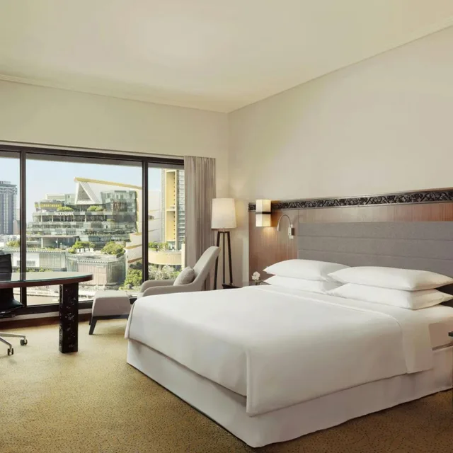 غرفة بريميوم ديلوكس بسرير كينج بإطلالة على النهر، Royal Orchid Sheraton Riverside Hotel Bangkok 2/10