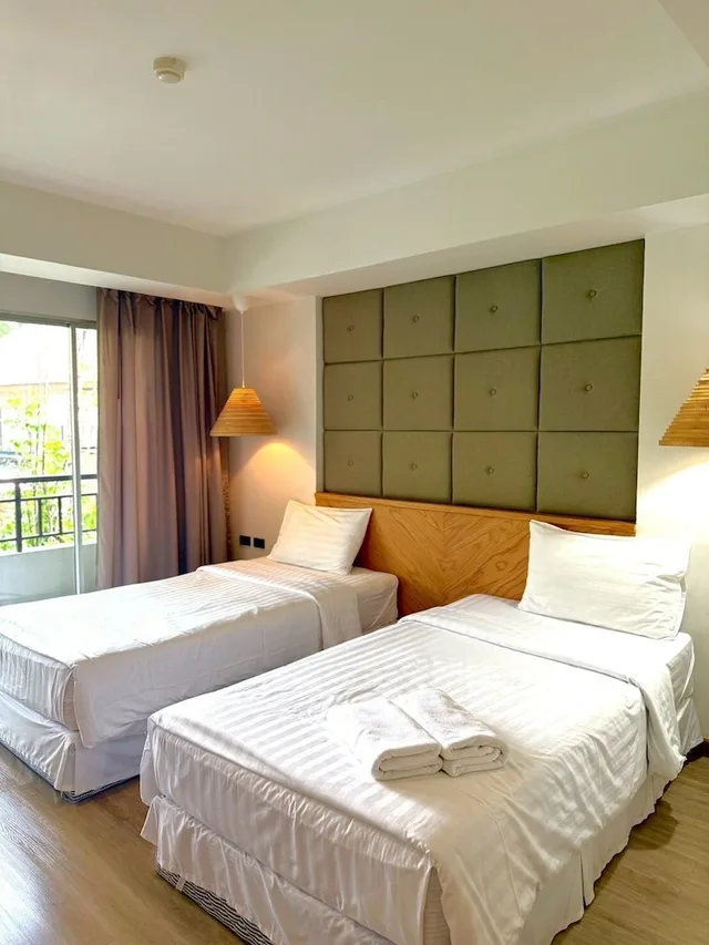غرفة سوبيريور بسريرين منفصلين بإطلالة على المسبح، Oun Hotel Bangkok 5/10