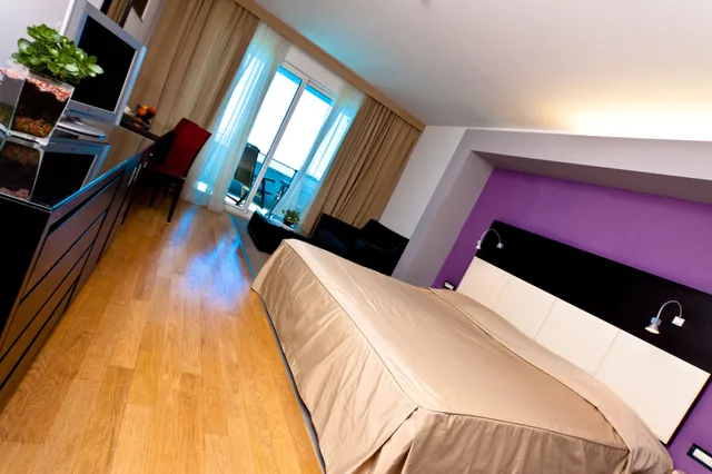 غرفة ديلوكس بسرير مزدوج أو سريرين منفصلين بإطلالة على البحر بشرفة، Hotel San Antonio 1/9