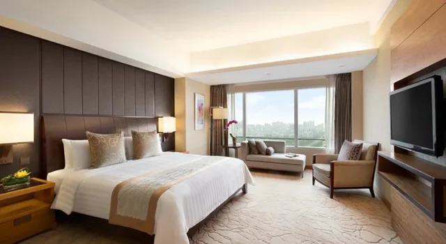 غرفة كلوب بسرير مزدوج، Kerry Hotel Pudong Shanghai 1/1