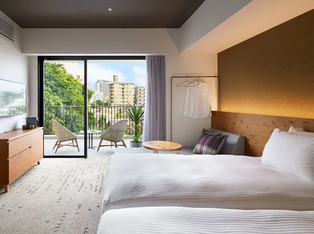 Garden, Twin Beds, Sofa, Terrace، Hotel Strata Naha 1/2