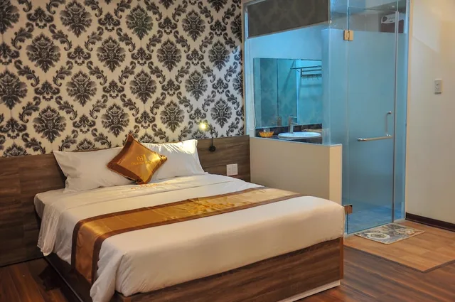 غرفة ديلوكس بسريرين منفصلين بإطلالة على المدينة بغرفتي نوم، Nice Hue Hotel 3/10