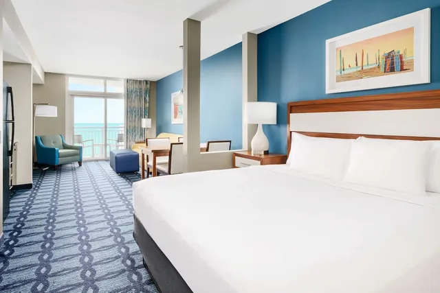 جناح بسرير كوين بإطلالة جزئية على البحر لذوي الإعاقة، Homewood Suites by Hilton Myrtle Beach Oceanfront 1/5