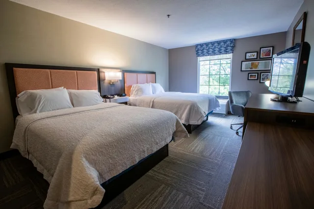 غرفة بسريرين كوين، Hampton Inn Hadley-Amherst Area 1/3