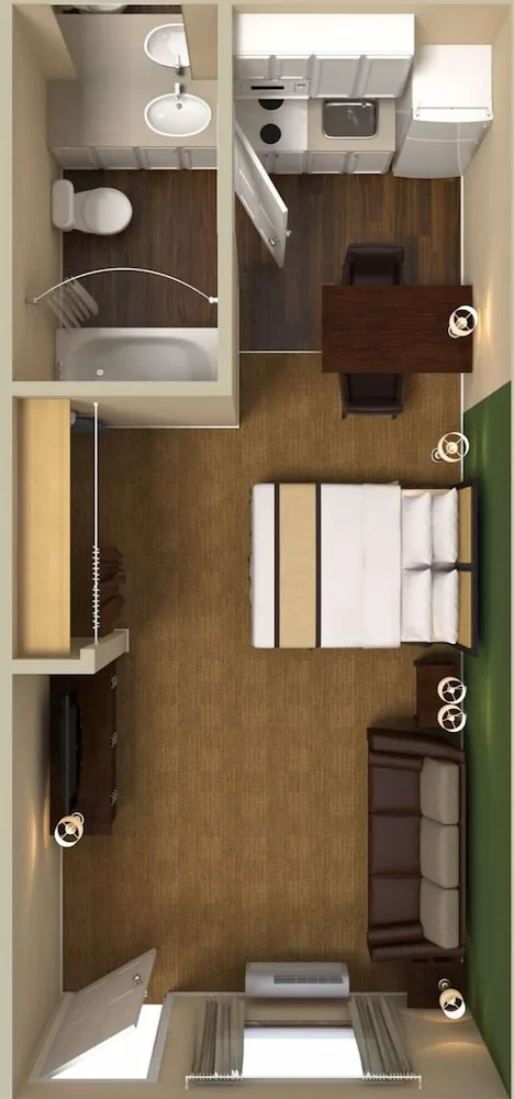 استوديو ديلوكس بسرير كينج مع أريكة، Extended Stay America - Fort Lauderdale - Davie 8/9