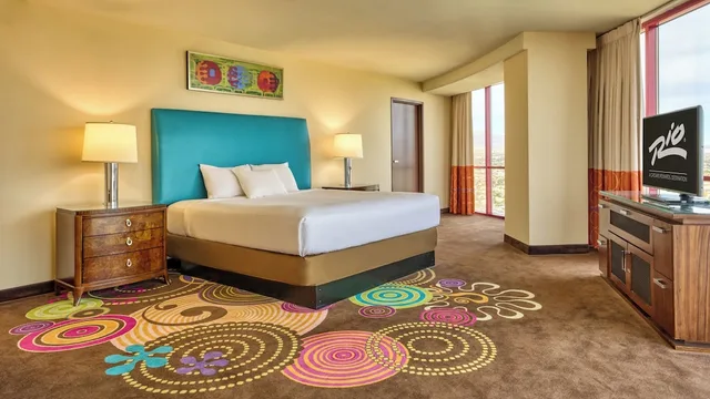 غرفة بانورامية بسرير كينج، Rio Hotel & Casino - Masquerade Tower 2/3