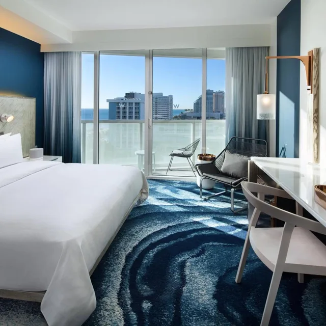 Guest Room, Deluxe, King Bed, Resort View، W Fort Lauderdale 1/3