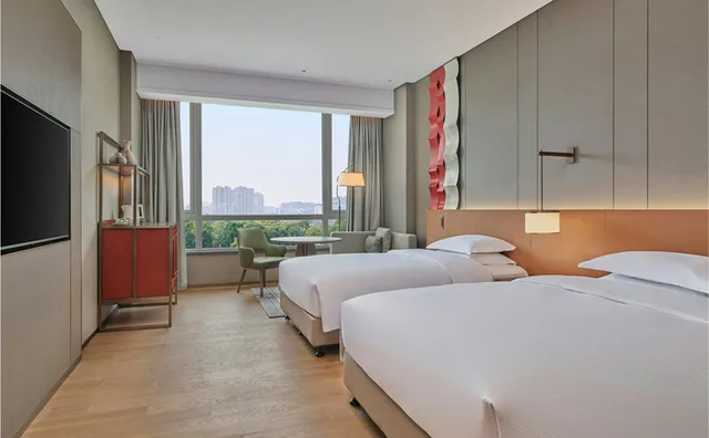 غرفة سوبيريور بسريرين منفصلين، DoubleTree by Hilton Jiangxi Fuzhou 2/4