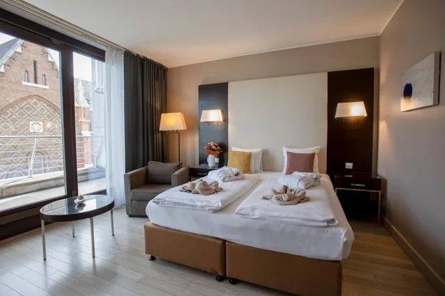 غرفة ديلوكس بسرير مزدوج بشرفة، Lions Garden Hotel 5/10