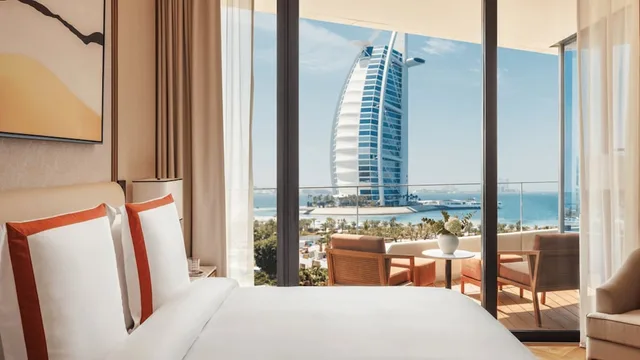 إقامة بسريرين كينج وسرير فردي بإطلالة على البحر بغرفتي نوم، Jumeirah Residences Marsa Al Arab 2/3