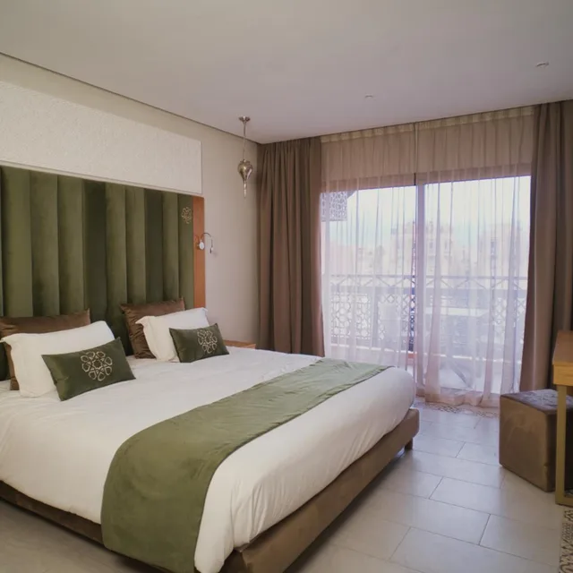 غرفة ديلوكس بسرير مزدوج أو سريرين منفصلين بإطلالة على المسبح، Diwane Hotel Spa Marrakech 10/10