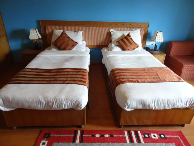 غرفة ديلوكس بسرير مزدوج بإطلالة على الجبل، Hotel Royal Ladakh 3/6
