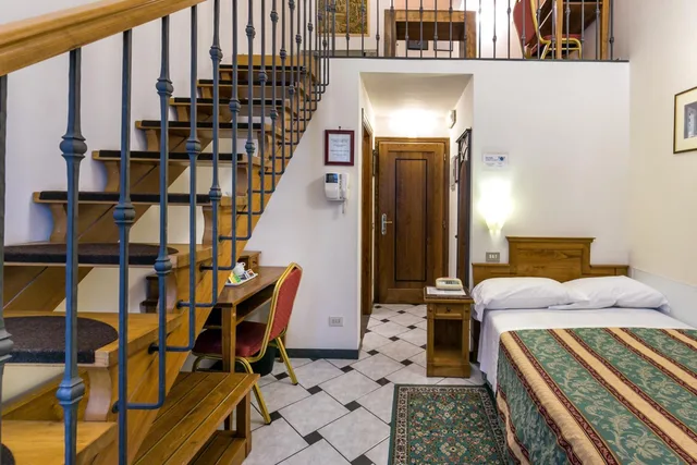غرفة بسرير مزدوج أو سريرين منفصلين، Hotel Collodi 5/10