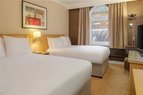 غرفة بسرير مزدوج أو سريرين منفصلين لذوي الإعاقة، Hilton York 1/2