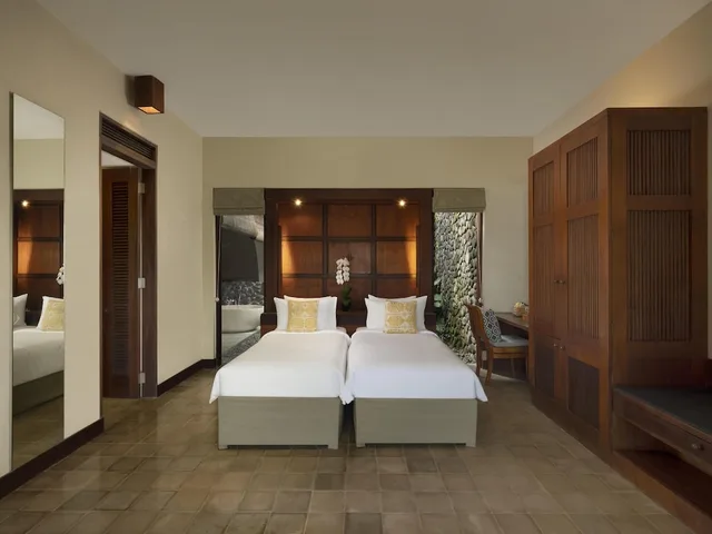 غرفة ديلوكس بسريرين منفصلين، Alila Ubud 3/4