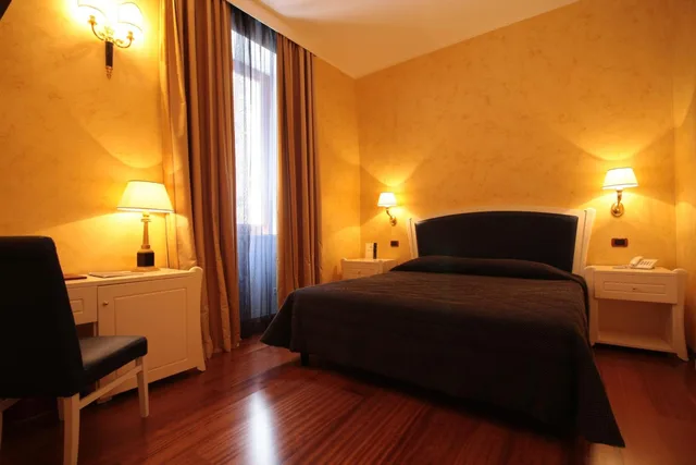 غرفة بسرير مزدوج أو سريرين منفصلين، Hotel Rojan 9/10