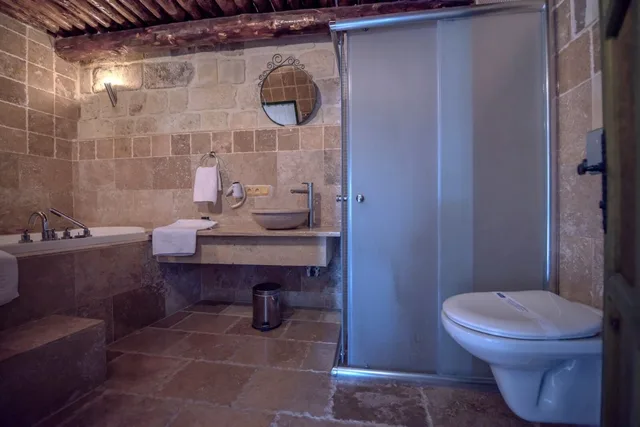 غرفة اقتصادية بسرير مزدوج أو سريرين منفصلين، Sinasos Palace Cave Hotel 3/4