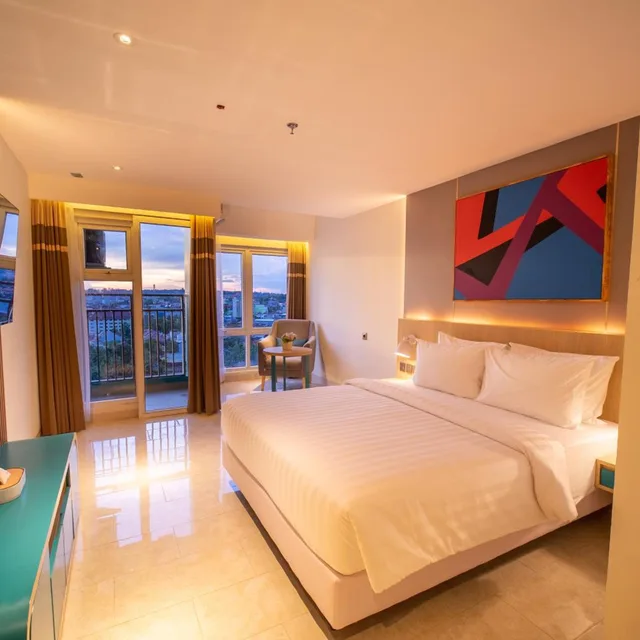 غرفة سوبيريور بسرير مزدوج أو سريرين منفصلين بإطلالة على المسبح، Pentacity Hotel Balikpapan 3/10