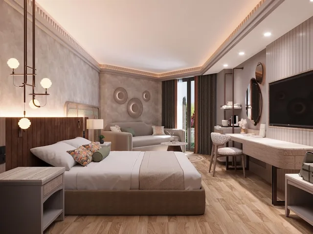 Deluxe, King Bed, Lateral Side Sea View، Adalya Bliss +16 Adult Only 5/10