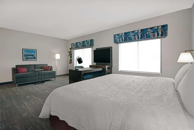 جناح استوديو بسرير كينج مع أريكة، Hampton Inn Suites Farmers Branch Dallas Tx 3/5