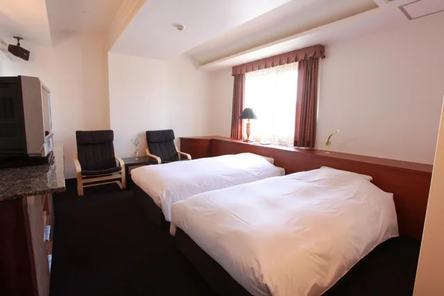 غرفة قياسية بسريرين منفصلين للمدخنين، HOTEL SASARINDOU 4/8