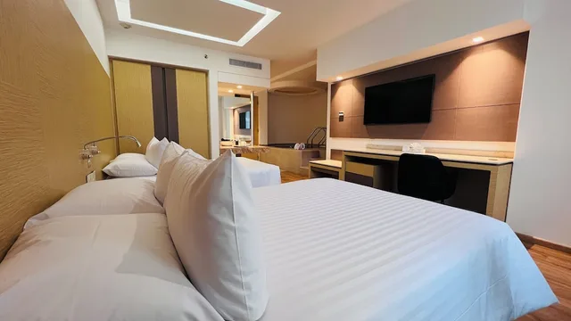 جناح بسريرين مزدوجين، Ramada by Wyndham Mexico City Santa Fe 1/10