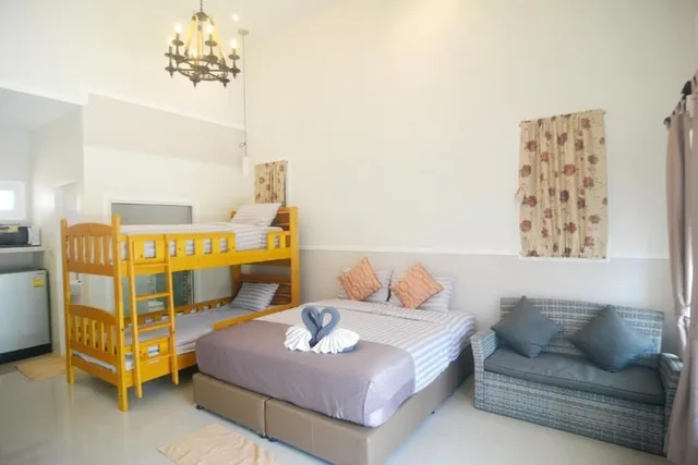 غرفة عائلية بسرير كوين، My Home Lantawadee Resort 3/5