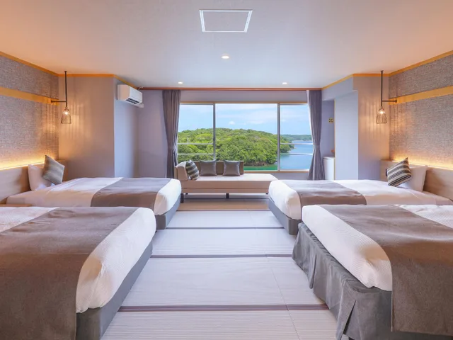 Japanese, Superior, 4 Beds, Sea Side, Tatami، Ooedo Onsen Monogatari Premium Iseshima 1/1