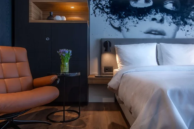 غرفة سوبيريور بسريرين منفصلين بإطلالة على الحديقة، Radisson Blu Hotel Cologne 4/9
