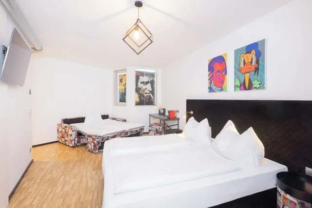 غرفة كومفورت بسرير كوين مع أريكة، Das Edlinger Hotel - Salzburg 3/4