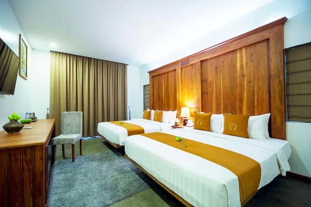 غرفة ديلوكس بسريرين منفصلين وسريرين كينج بشرفة، Won Residence & Spa 4/5