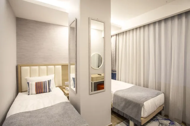 غرفة اقتصادية بسريرين منفصلين بإطلالة على المدينة، Old Town Point Hotel & Spa Antalya 2/8