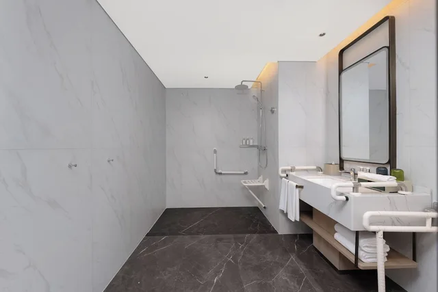 غرفة بسرير كينج لذوي الإعاقة، Holiday Inn Rizhao Seaview by IHG 3/3
