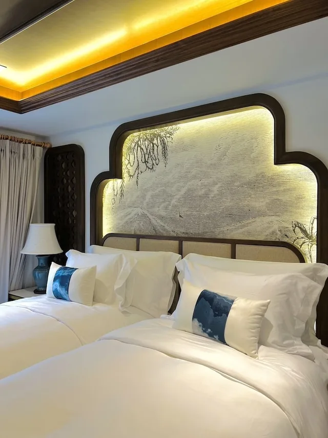 غرفة ديلوكس بسريرين منفصلين بإطلالة على المدينة، CHINO at Nimman Luxury Boutique Hotel 1/3